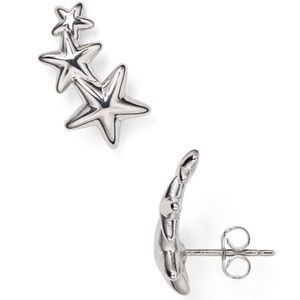 Bloomingdale's Sterling Silver Star Ear Climbers